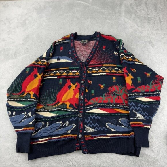 Vintage Coogi Mens Large Pure New Wool Kangaroo Australia 3D - Picture 1 of 9